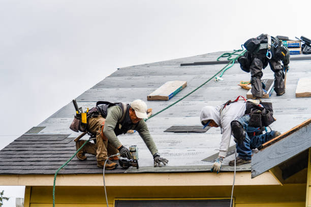 Professional Gutter Installation technician working in Boone, NC